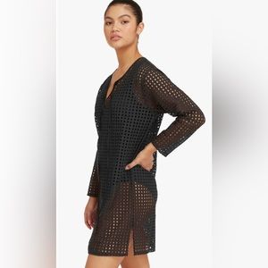 Sea Level Australia Eyelet Black Cover Up - Beach Essentials M- NWOT